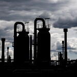 Vista de las tuberías de gas en la estación compresora de gas de Mallnow, Alemania