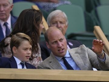 Los pr&iacute;ncipes Guillermo y George en Wimbledon