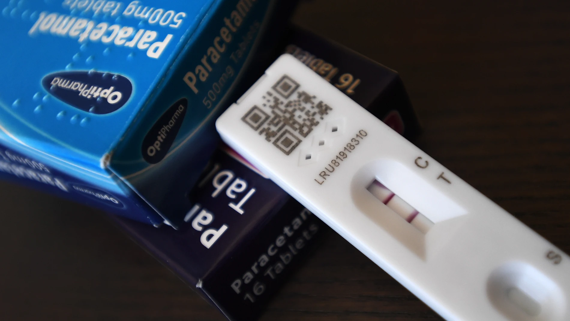 Test de covid con resultado positivo