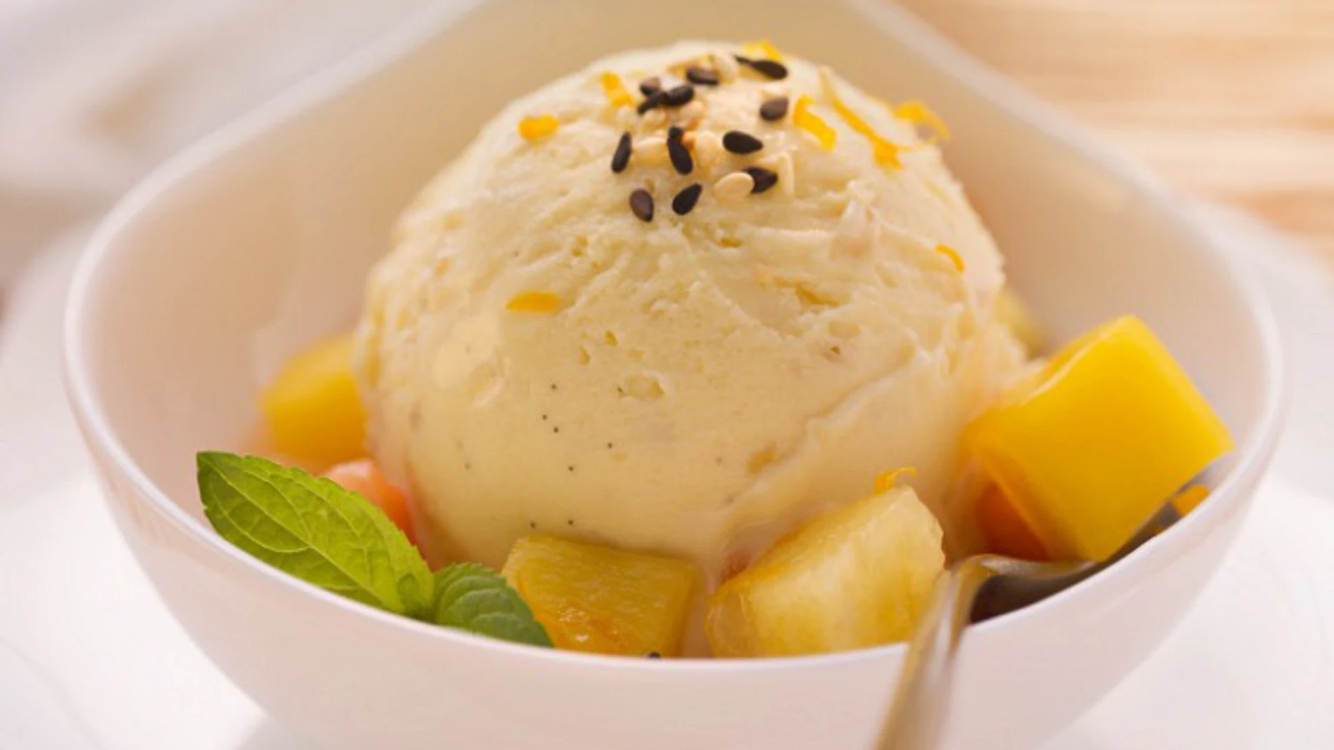 Helado de vainilla