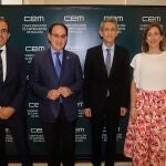 De izquierda a derecha: Sergio Corral, Javier González de Lara, José M. Domínguez y Natalia Sánchez
