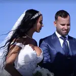 Aurah Ruiz y Jesé Rodríguez durante su boda.