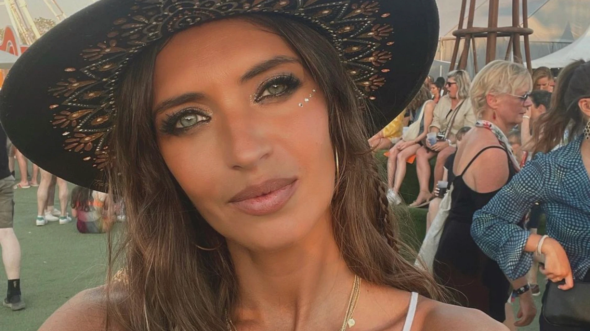 Sara Carbonero disfrutando del Mad Cool.