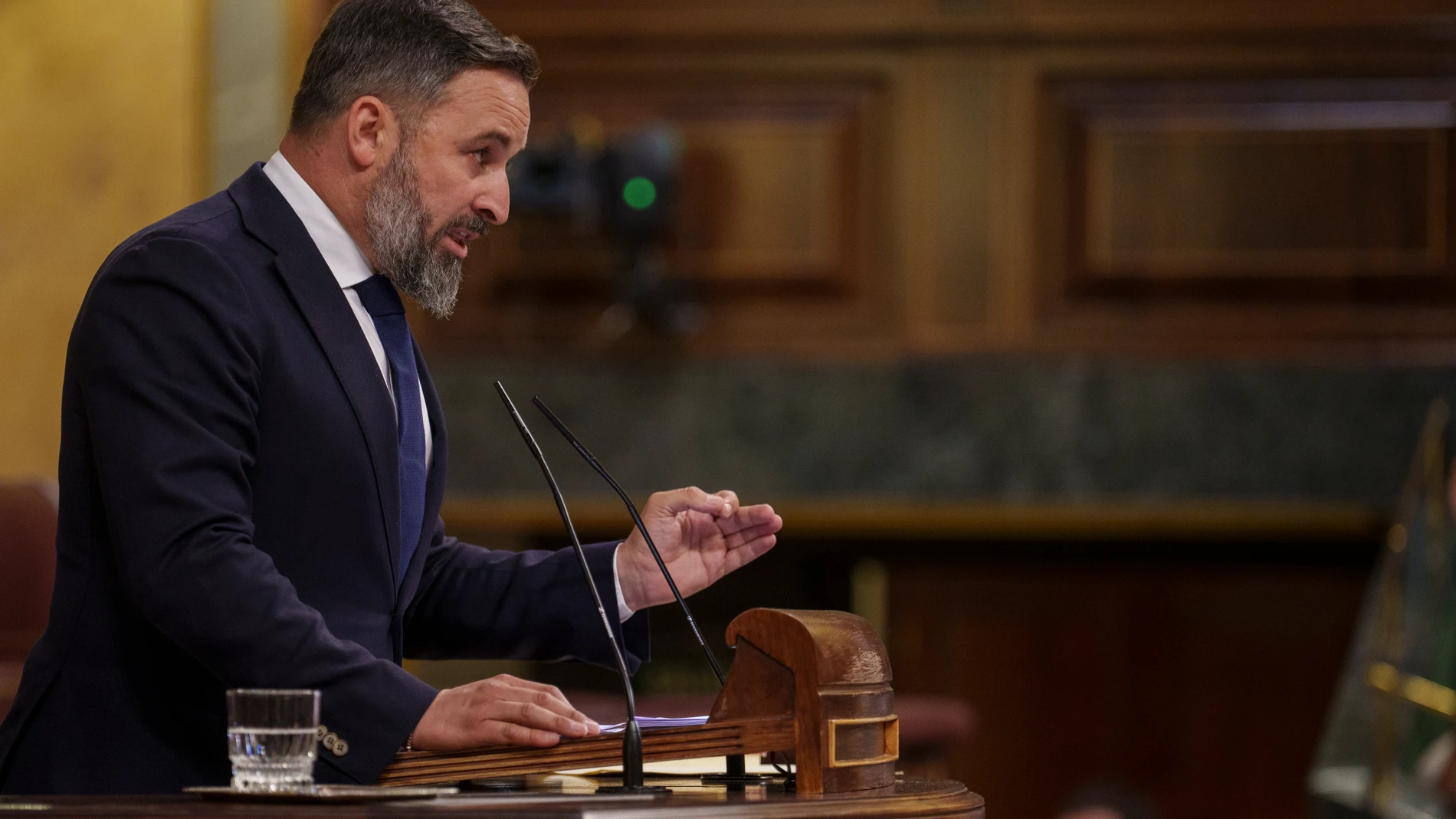 El líder de Vox, Santiago Abascal