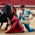 Primera corrida de toros de la Feria de Julio, con astados de Luis Algarra para Miguel Ángel Perera, Daniel Luque y Ginés Marín (en la imagen)