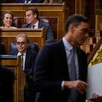 Pedro Sánchez y Alberto Núñez Feijóo durante el Debate sobre el Estado de la Nación