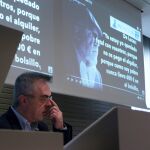El exalcalde de Estepona Antonio Barrientos, durante una rueda de prensa sobre la operación Astapa en 2021