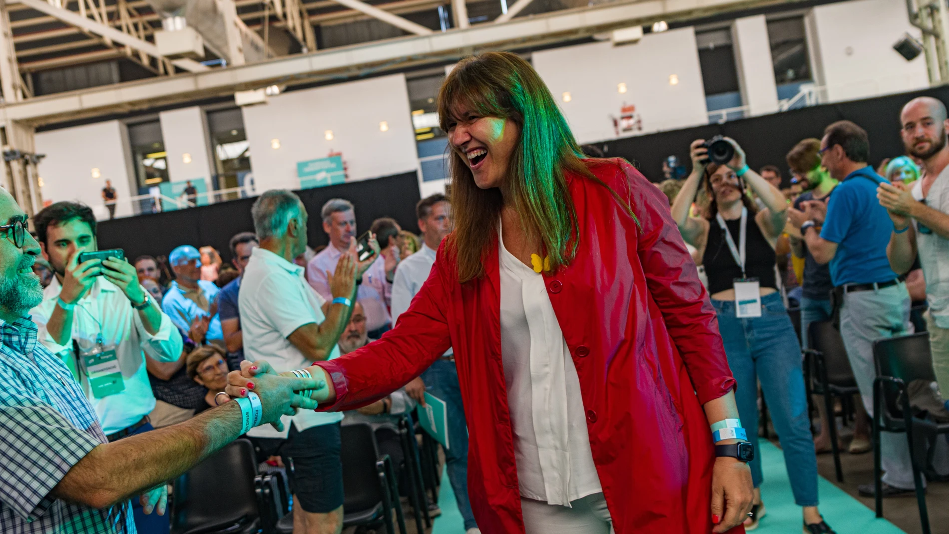 Laura Borràs en el acto celebrado por Junts el pasado sábado