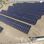 Una de las plantas fotovoltaicas. COMUNIDAD DE REGANTES EL FRESNO