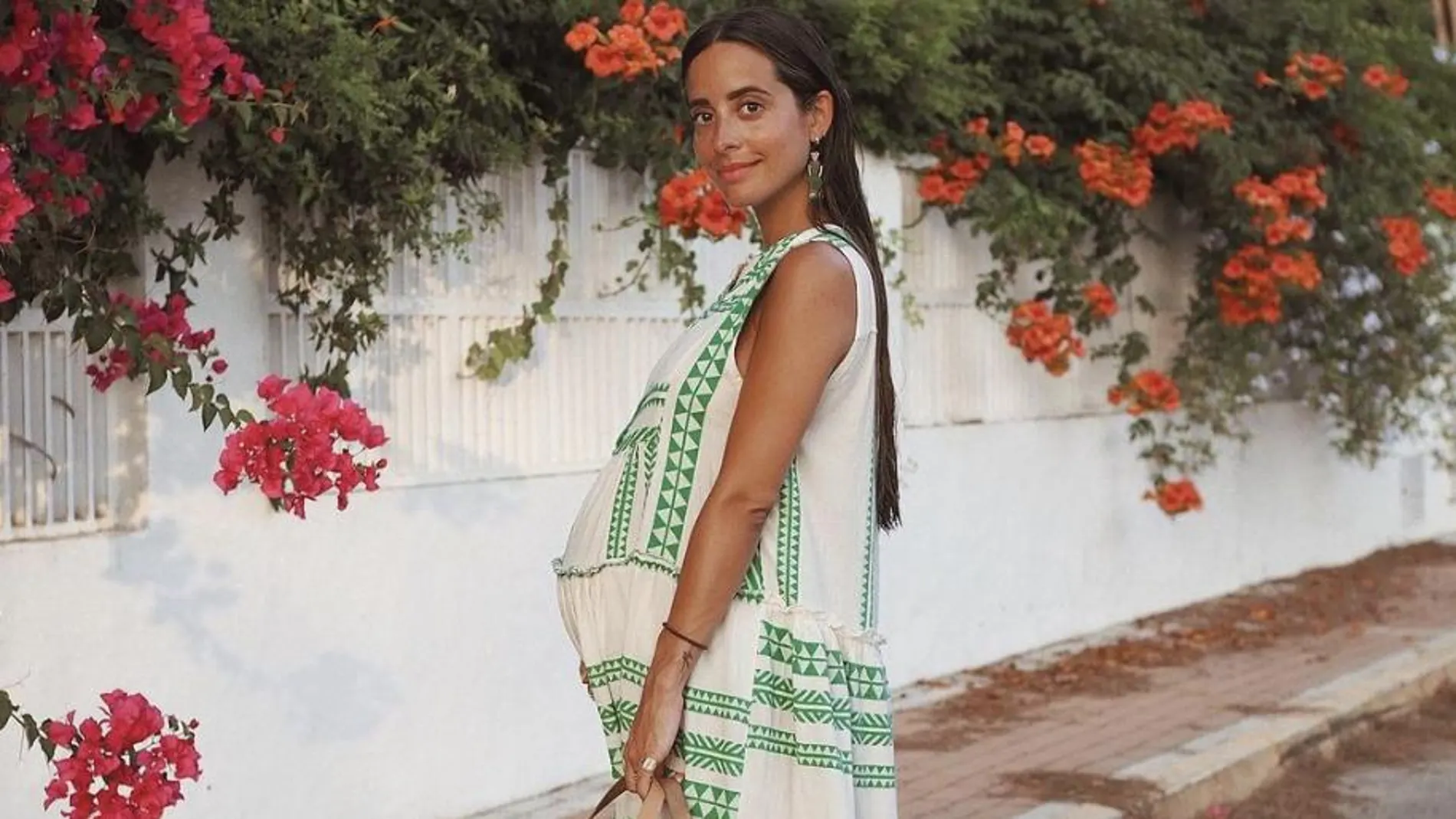 María Fernández-Rubíes en su primer embarazo.