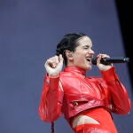 Rosalía durante su concierto en Madrid, el pasado 19 de julio
