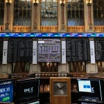 Paneles de la Bolsa de Madrid