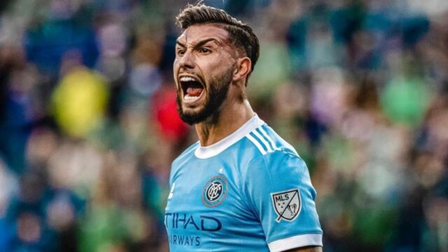 Valentín Castellanos con el New York City.