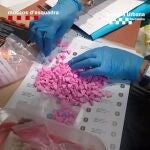 Parte de la droga sintética decomisada