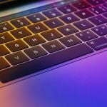 Teclado mariposa en un MacBook Pro.