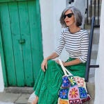Carmen Gimeno con falda de Zara.