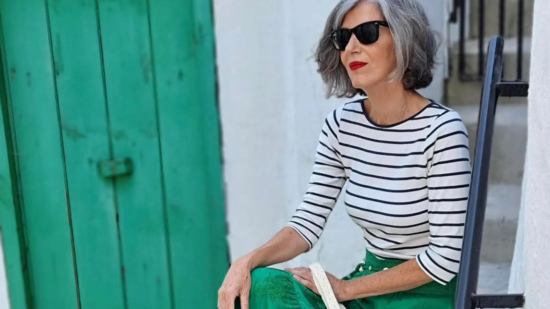 Carmen Gimeno con falda de Zara.