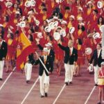 El Príncipe Felipe, abanderado en los Juegos de Barcelona