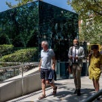 Los ex jefes de ETA, 'Mikel Antza' y 'Anboto', tras declarar en la Audiencia Nacional por el secuestro y asesinato de Miguel Ángel Blanco