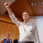 El presidente del Parido Popular, Alberto Nuñez Feijoo; durante el XIV congreso del Partido Popular catalán