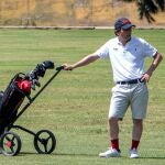 El alcalde de Madrid, José Luis Martínez Almeida, durante su participación en el trofeo de golf 'Ciudad de Madrid', disputado en Motril