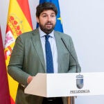 El presidente de la Región de Murcia, Fernando López Miras