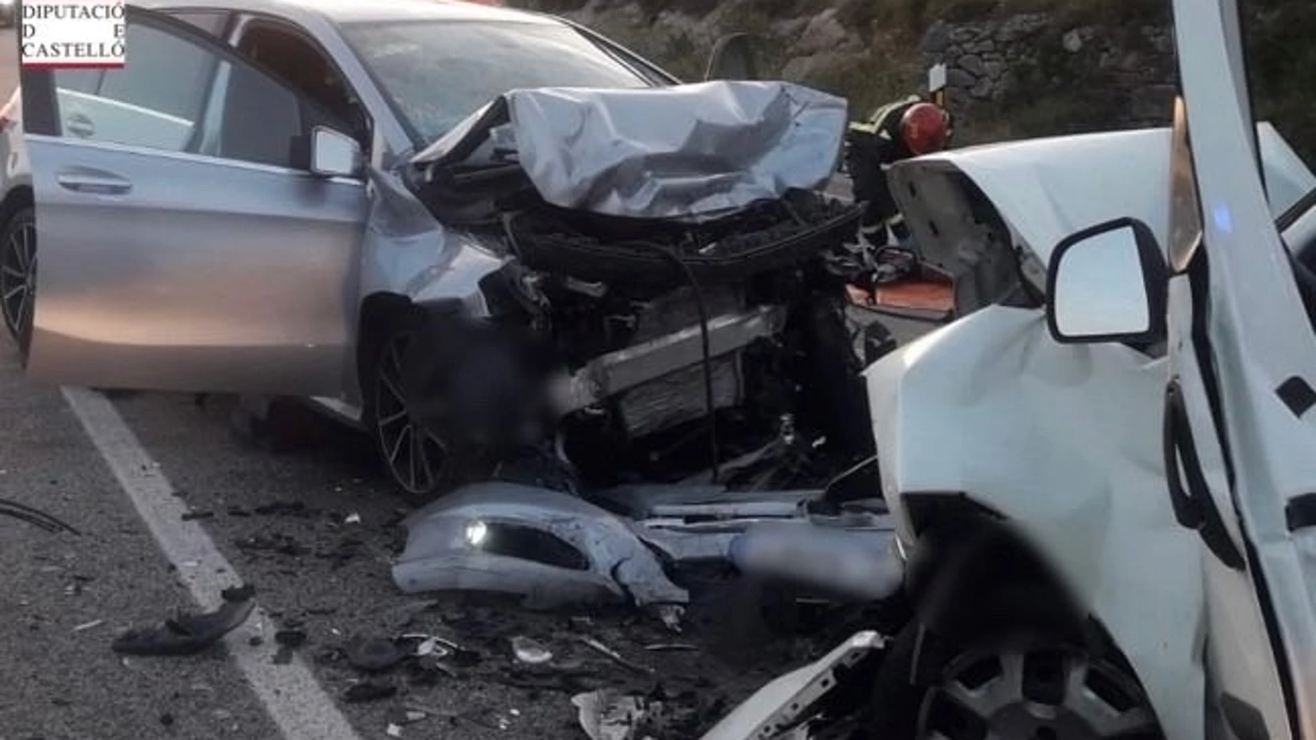 Accidente de tráfico en Xert (Castellón)