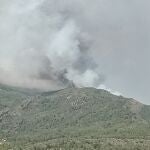 Imagen del incendio en Calles (Valencia)