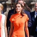 La Reina Letizia en Santiago de Compostela.