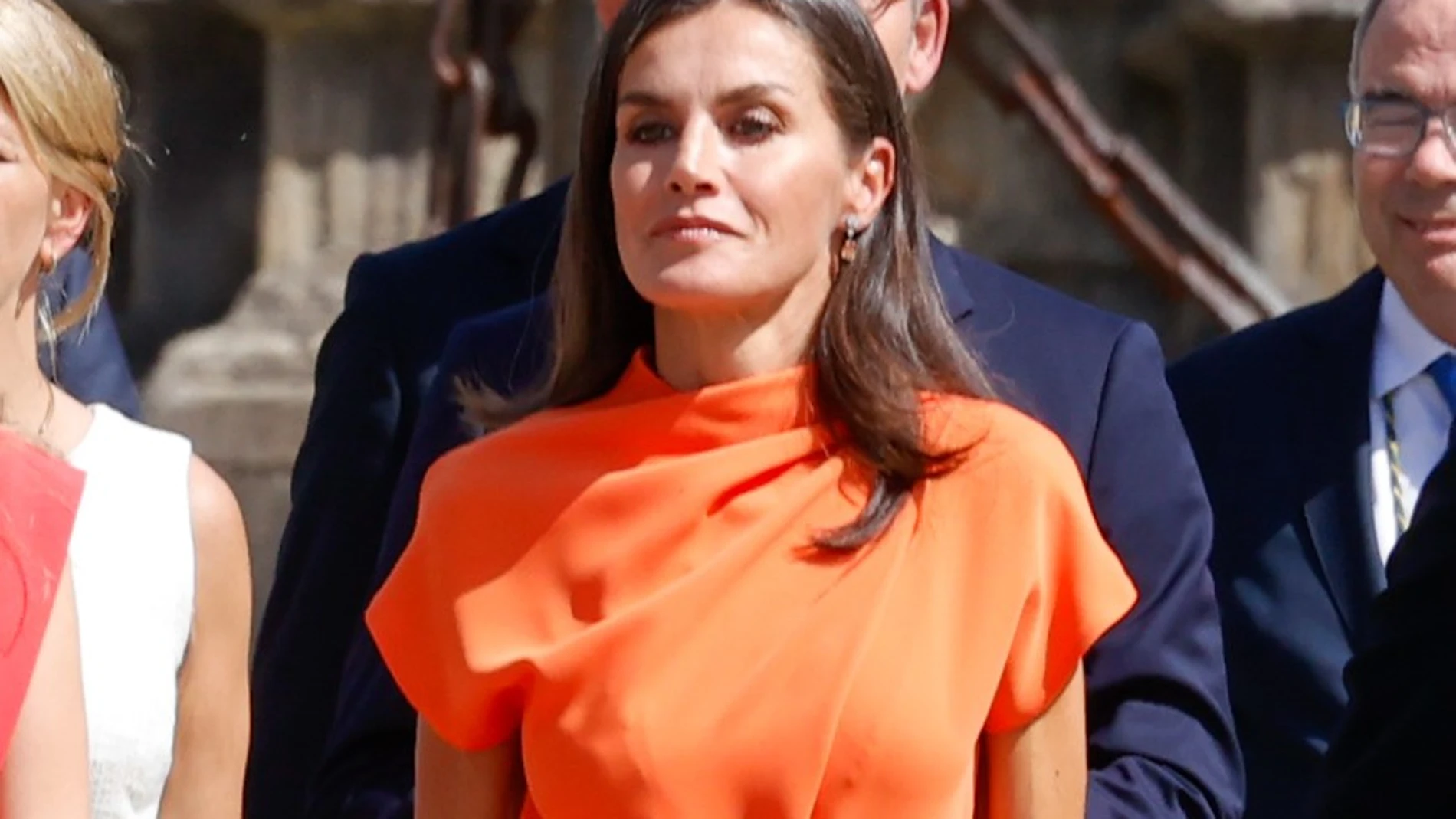 La Reina Letizia en Santiago de Compostela.