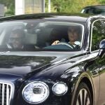 Cristiano Ronaldo, en su llegada el martes a Carrington para aclarar su futuro con el United