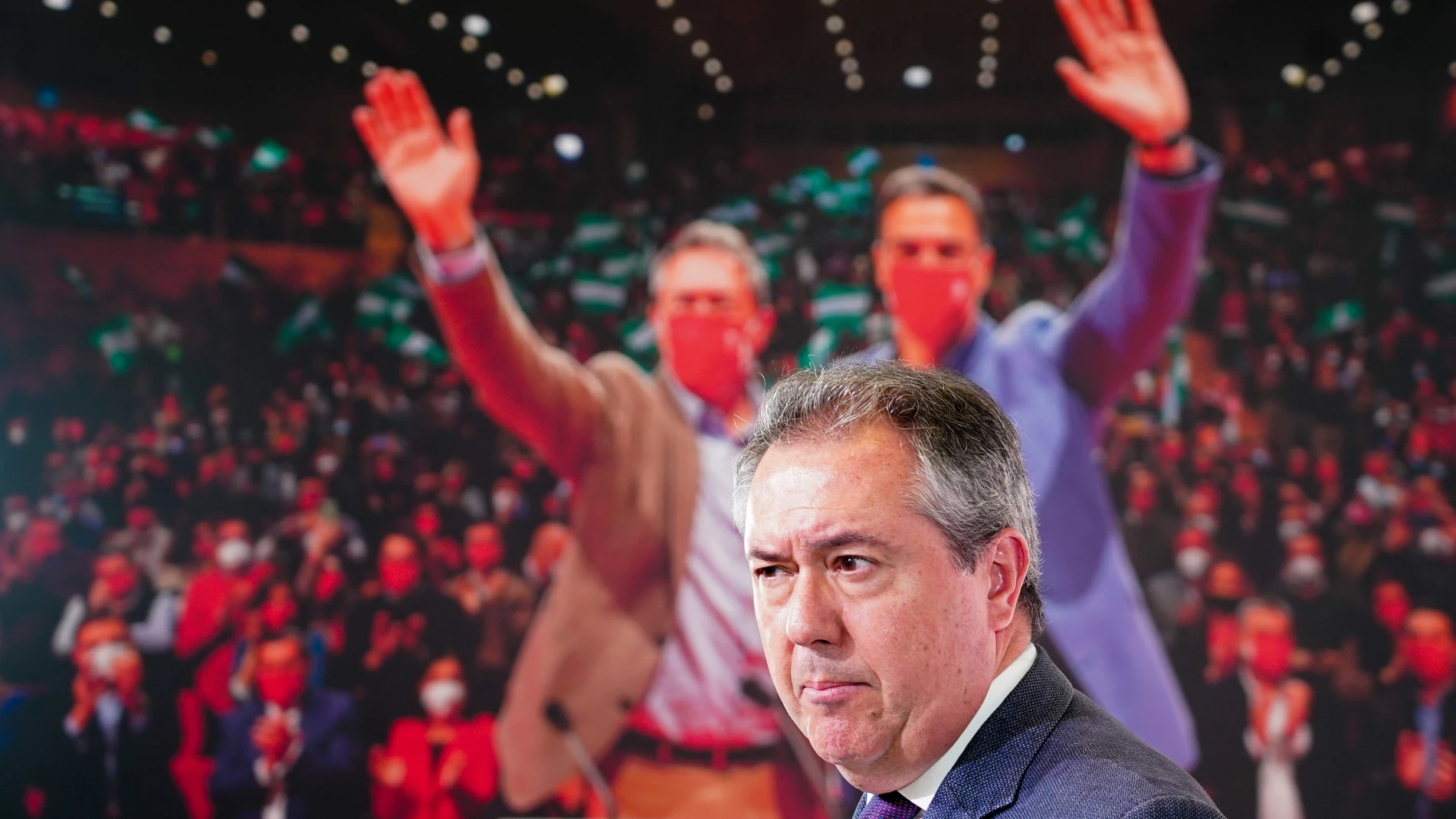 Rueda de prensa del secretario general del PSOE-A, Juan Espadas, para valorar la sentencia de los ERE el pasado 26 de julio del 2022. Eduardo Briones / Europa Press