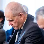 Los expresidentes andaluces Manuel Chaves (izda.)y José Antonio Griñán, durante el juicio de los ERE