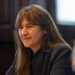 Laura Borràs en la Mesa del Parlament este mismo jueves