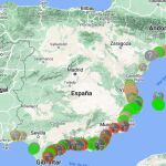 Mapa medusas España