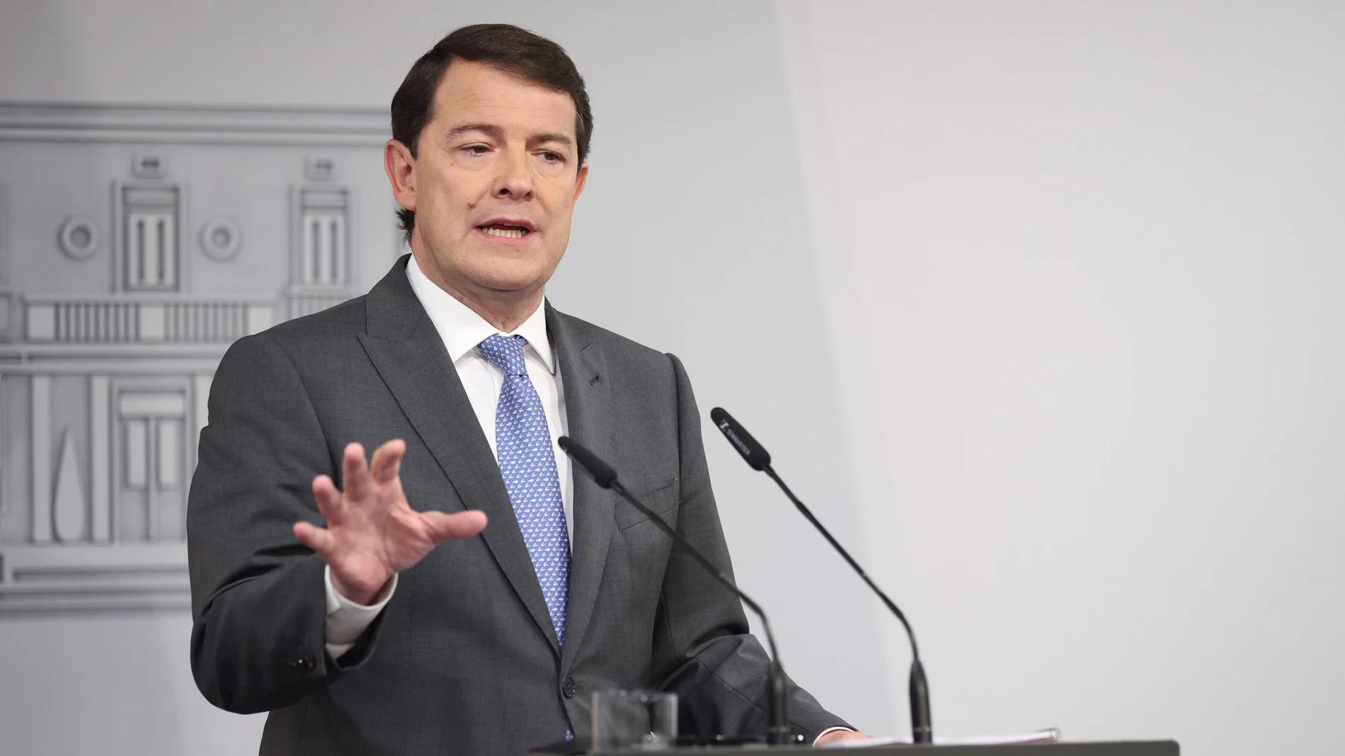 El presidente de la Junta de Castilla y León, Alfonso Fernández Mañueco
