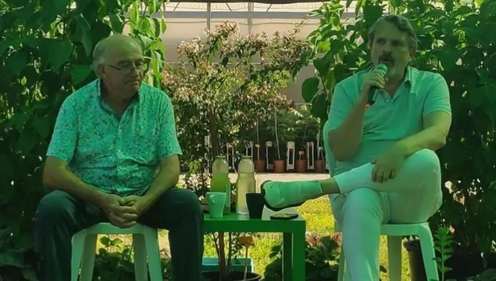 Josep Pamiés y Miguel Bosé