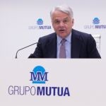 El presidente de Grupo Mutua Madrileña, Ignacio Garralda, durante la presentación de resultados
