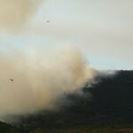 Incendio en la localidad de Otero de Naraguantes, perteneciente al municipio de Fabero (León)