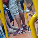 Fotografía de un contagiado de viruela del mono en el Metro de Madrid