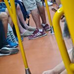 Fotografía de un contagiado de viruela del mono en el Metro de Madrid
