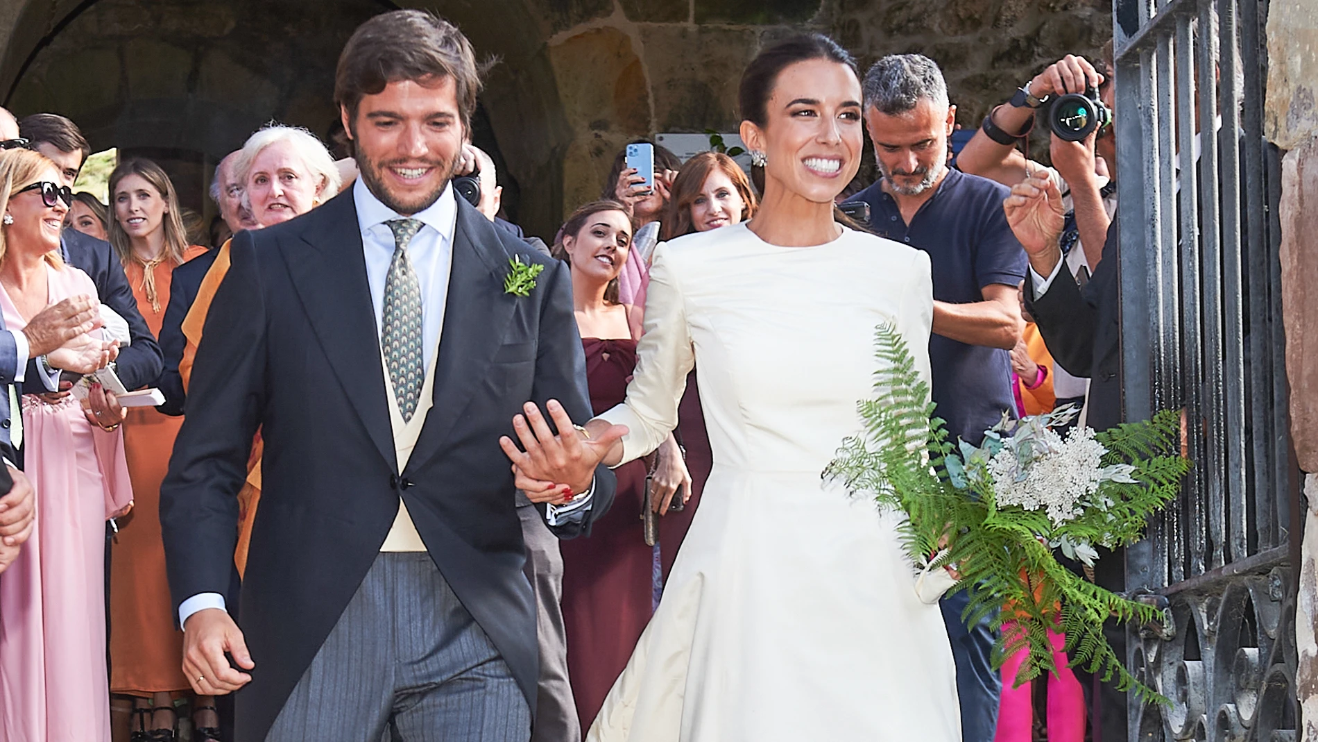 El vestido de novia de Laura Corsini.