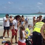 Imagen de la intervención de los servicios de emergencias