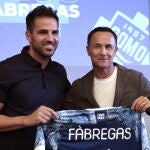 Cesc Fábregas en su presentación con el Como.