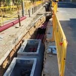 Obras para la instalación de redes de Endesa. ENDESA
