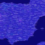 Conforme se acerca la vista, el mapa muestra más personalidades notables nacidas en distintos puntos de España.