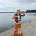 María Pombo disfrutando de sus vacaciones en Cantabria.