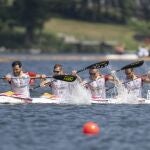 Saul Craviotto, Carlos Arevalo, Marcus Cooper y Rodrigo Germade, campeones del mundo en K4