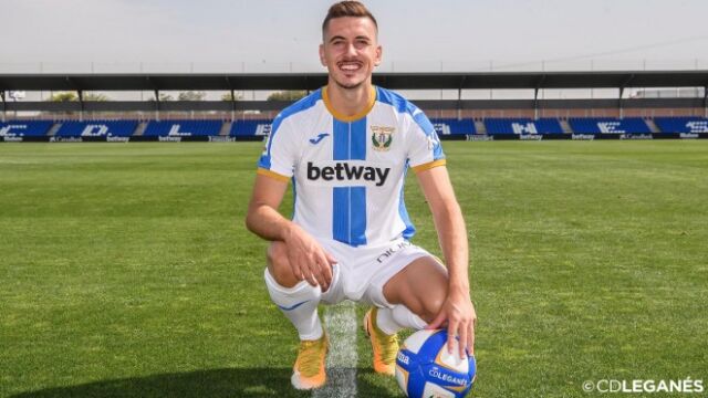 Javi Hernández con el Leganés.
