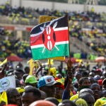Simpatizantes de la coalición Kenya Kwanza participan en el mitin de William Ruto celebrado el pasado sábado.